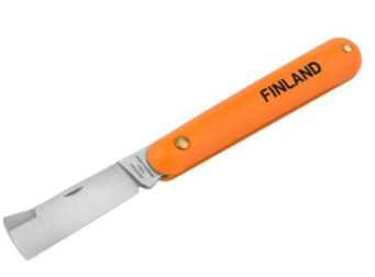 1453 FINLAND Нож прививочный с прям.лезвием из нерж.стали