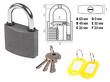 Замок навесной 63мм STARTUL STANDART (ST9084-63)
