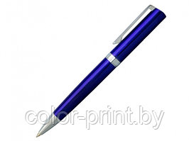 Ручка шариковая, металл, синий, серебро, ЛАЙНЕР
