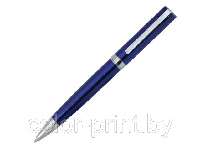 Ручка шариковая, металл, синий, серебро, ЛАЙНЕР - фото 2 - id-p67017806