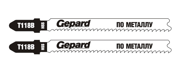 Пилки лобз. T118B по металлу 2шт. GEPARD (GP0620-02) - фото 1 - id-p67050632