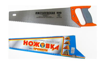 Ножовка по дереву 400мм шаг 5мм "Премиум"