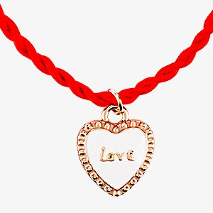 Красная Нить «LOVE», браслет с подвеской №5 - фото 1 - id-p67051011