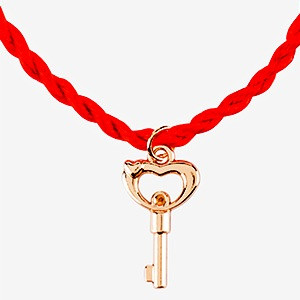 Красная Нить «Ключик к сердцу», браслет с подвеской №7 - фото 1 - id-p67052976