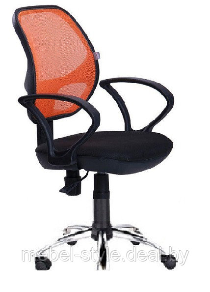 Кресло (стул) АЛЬФА ЧАТ НЕТ PL для работы на компьютере в офиса и дома, стул CHAT GTP в ткани калгари + сетка - фото 10 - id-p1974764