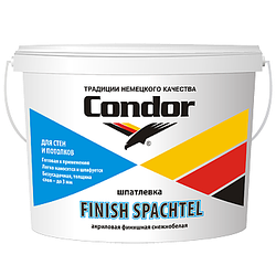 Condor Finish Spachtel  Акриловая финишная шпатлёвка для стен и потолков 1л,2.5л,5л,9.5л