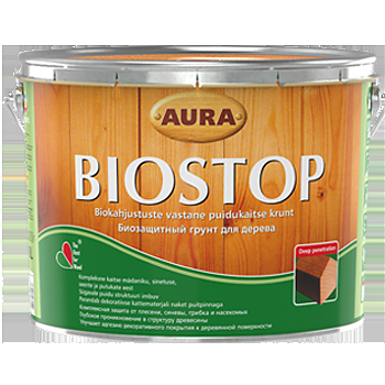 Aura Wood Biostop  Биозащитный грунт для древесины 2.7л