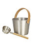 Ведро алюминиевое с бамбуковой ручкой RENTO, шампань, фото 3