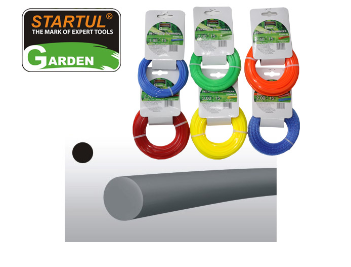 Леска ф3,0ммх15м кругл. сеч. STARTUL GARDEN (ST6053-30)