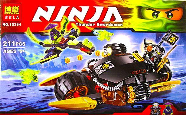 Детский конструктор Bela Ninja 10394 "Бластер - байк Коула" 211 дет.