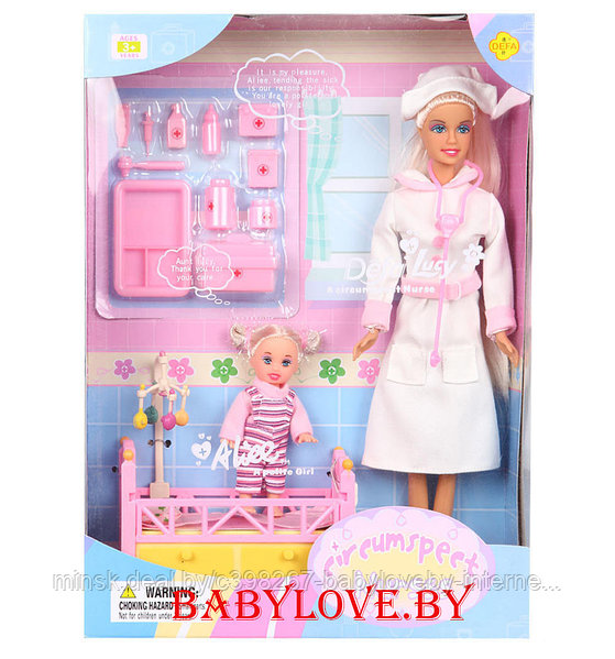 Кукла Defa Lucy 20995 Медсестра: продажа, цена в Минске. Куклы, пупсы от  "BabyLove.by-Интернет магазин детских игрушек и товаров" - 67106317