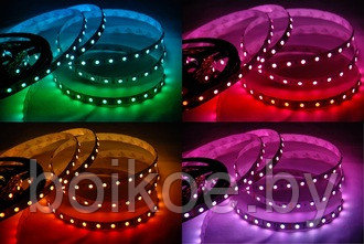 Светодиодная лента BLS5050-60-24-14.4-RGB-66 (14.4Вт/м, 60LED/m, IP66, 24V, RGB) - фото 1 - id-p67136498