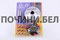 Вариатор передний (тюнинг) скутера Honda DIO AF18 (ролики латунь 9шт, палец, пруж. сцепления) "DLH"