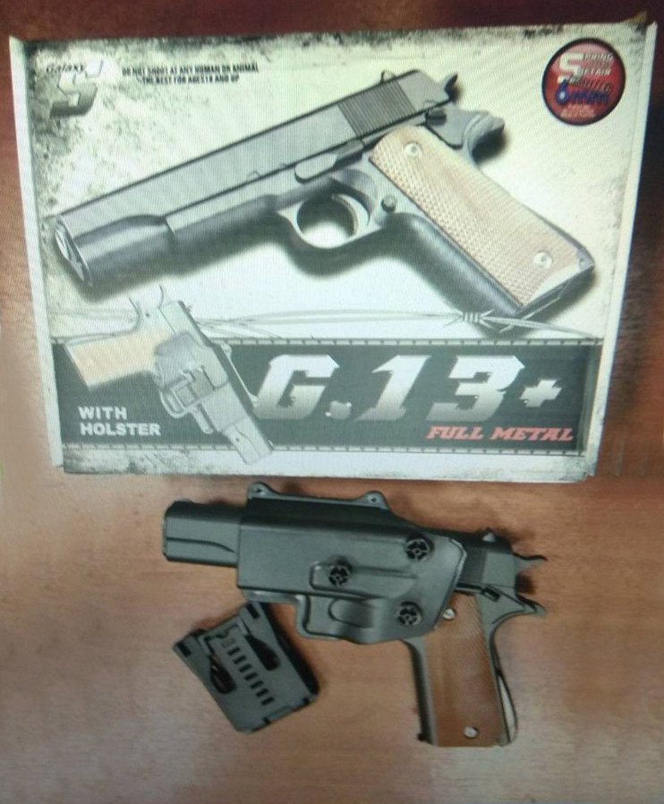 Игрушечный страйкбольный пистолет Galaxy G.13 с кобурой - фото 2 - id-p67143103