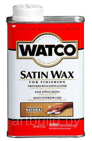 Воск для натирки финишный Watco Satin Wax Светлый, полуматовый (0.946 л.), фото 2