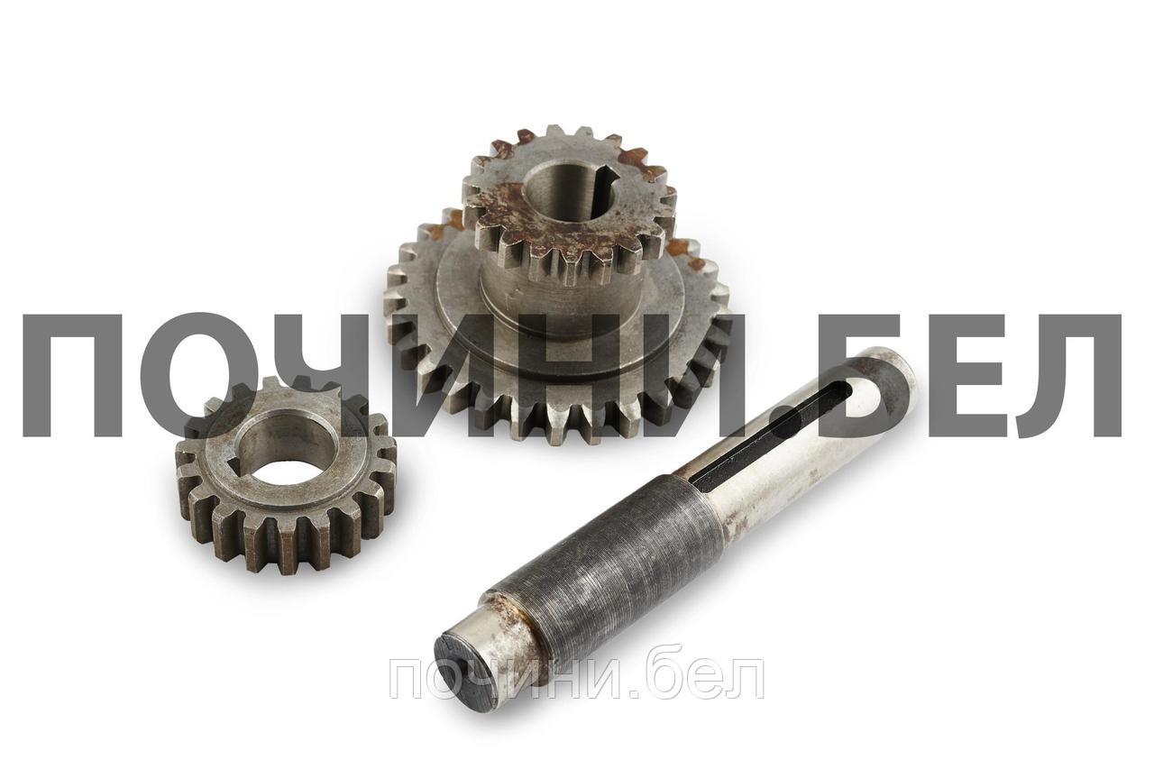 Вал вторичный в сборе КПП мотоблока 175N/180N (Z1-29 Z2-19, Z3-19, 7/9Hp) "DIGGER"