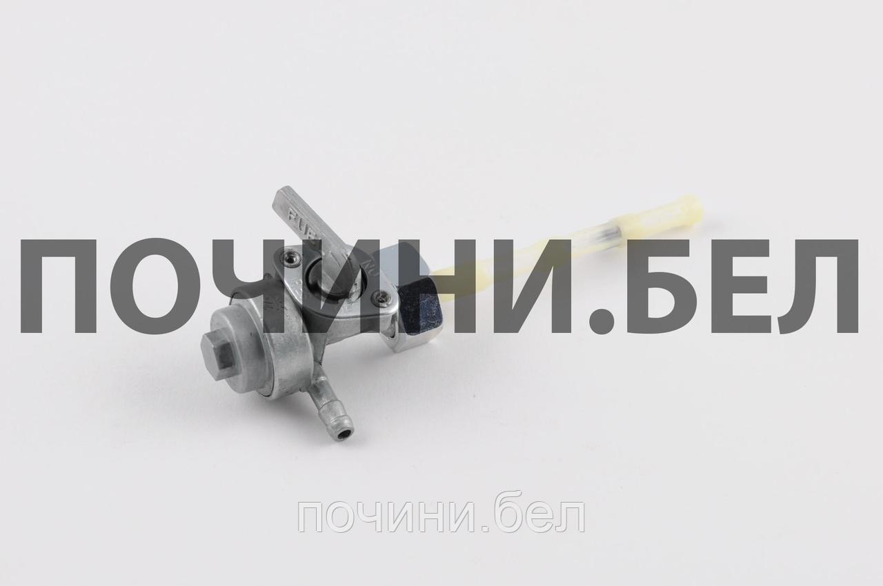 Кран топливный бензогенератора (гайка Ø18mm, штуцер 90*, резерв)