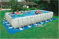 Intex 54980 Каркасный бассейн Ultra Frame Metal Pool 732x366x132 см.