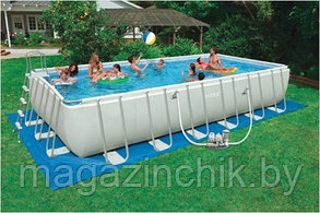 Intex 54980 Каркасный бассейн   Ultra Frame Metal Pool 732x366x132 см.