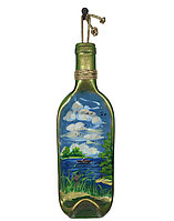 Настенная бутылка с росписью "Летний день"