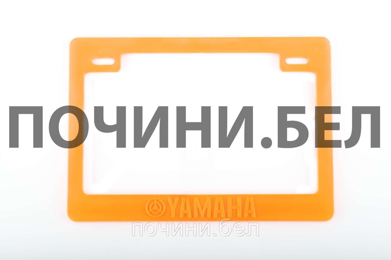 Рамка под номер (оранжевая) "YMH" - фото 1 - id-p67159641