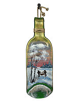 Декоративная настенная бутылка "Охота"