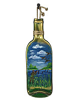 Декоративная бутылка с росписью "Облака"