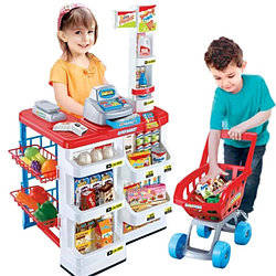 Игровой набор "Супермаркет" 668-05 с тележкой и аксессуарами (24 предмета)