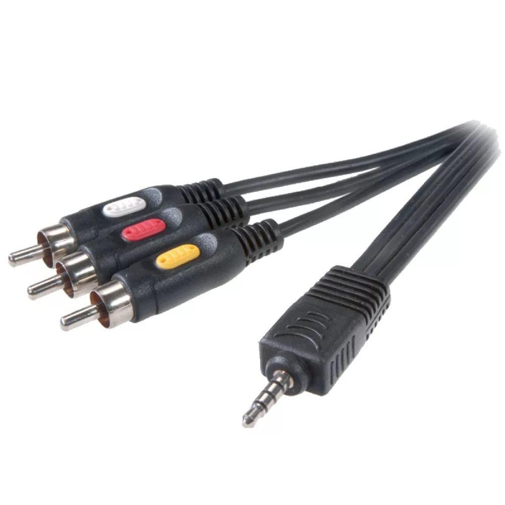 Кабель 3.5Jack-3RCA (M-M) Go-Lines`s 3 метра