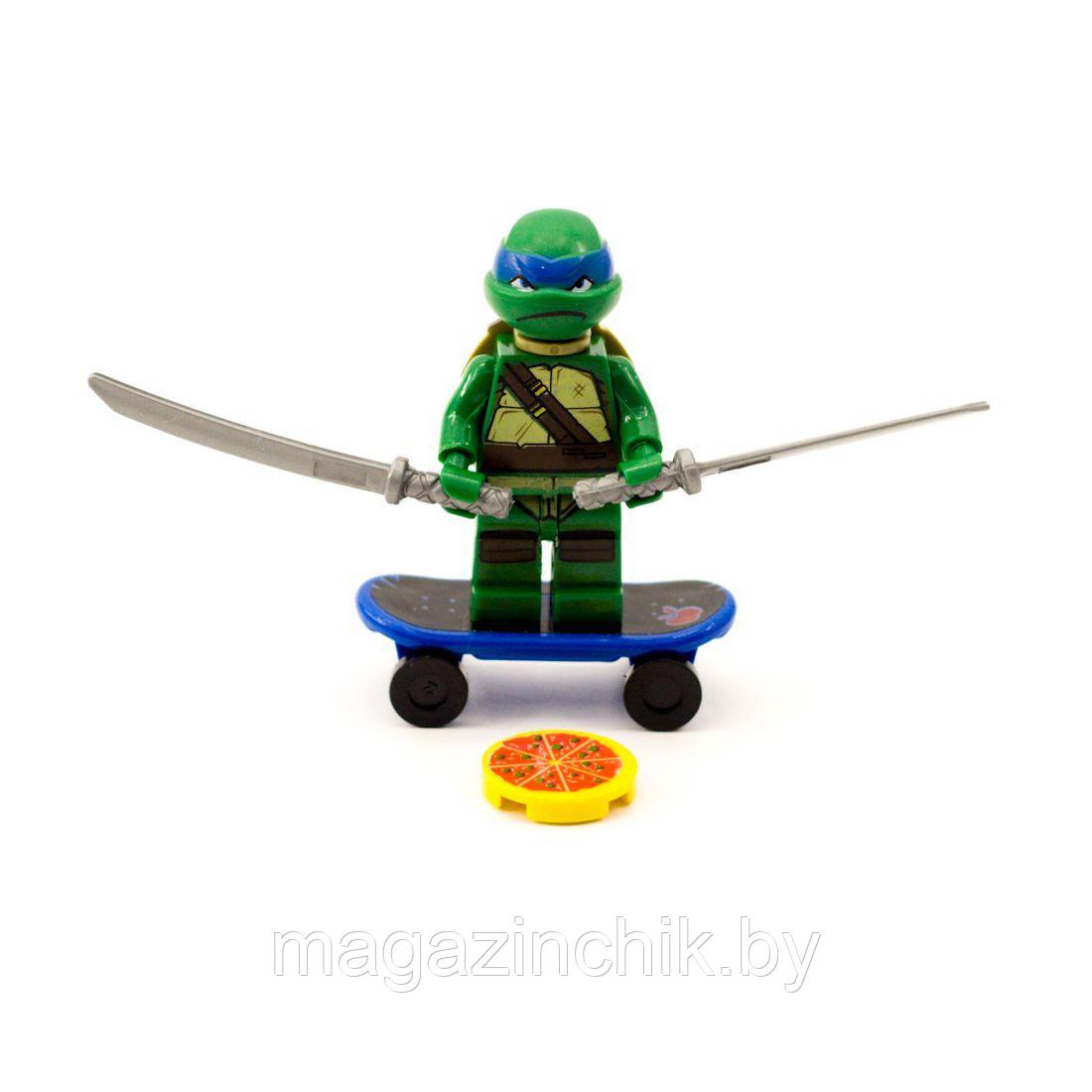 Минифигурка Леонардо 10202 из серии Черепашки-ниндзя, аналог Lego Черепашки ниндзя - фото 3 - id-p67230730