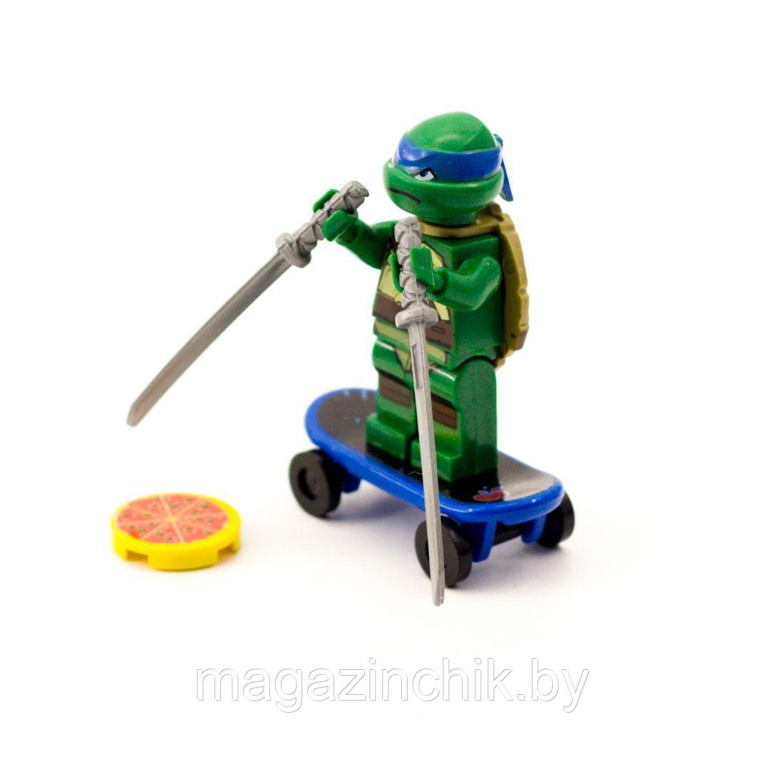 Минифигурка Леонардо 10202 из серии Черепашки-ниндзя, аналог Lego Черепашки ниндзя - фото 5 - id-p67230730
