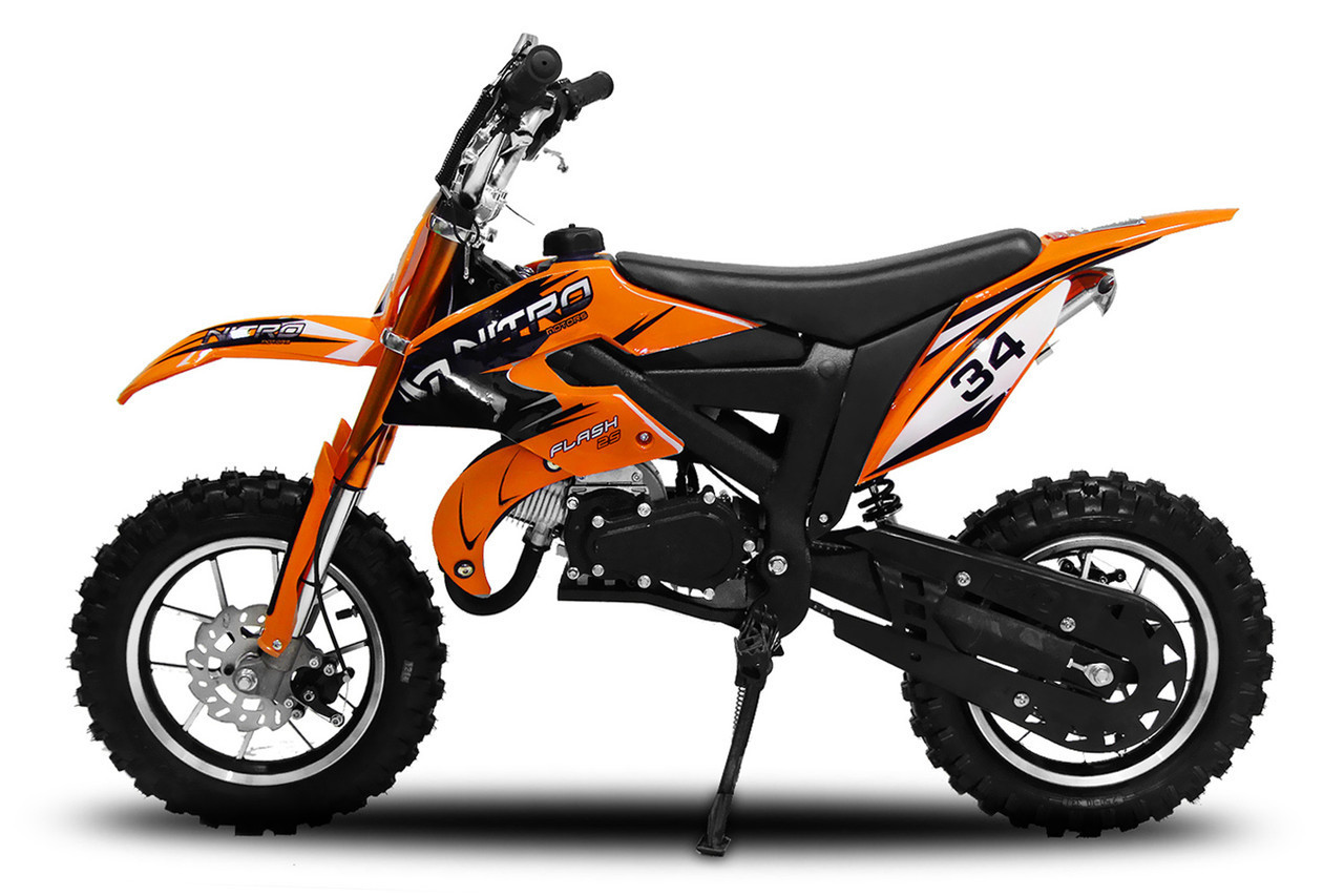 Минибайк кроссовый Nitro Motors Flash 49cc Easy Starter - фото 1 - id-p67230690