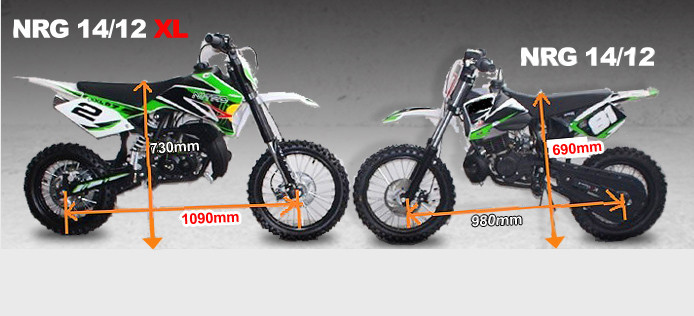 Кроссовый мотоцикл NRG50 XL 14/12 - фото 2 - id-p67230717