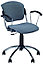 Компьютерное кресло ЭРА хром с подлокотниками для работы в офисе и дома, (ERA GTP CH в ткани калгари), фото 10