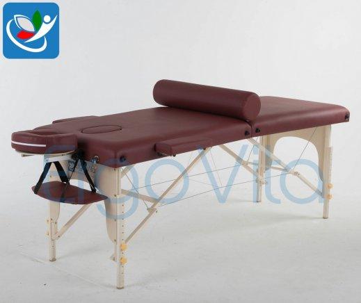 Складной массажный стол ErgoVita Master Alu (бордовый), фото 1