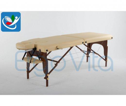 Складной массажный стол ErgoVita Master (бежевый, коричневые ноги) - фото 2 - id-p67233409
