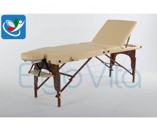 Складной массажный стол ErgoVita Master Plus (бежевый, коричневые ноги) - фото 2 - id-p67233449