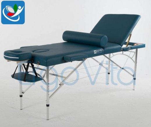 Складной массажный стол ErgoVita Master Alu Plus (сине-зеленый)