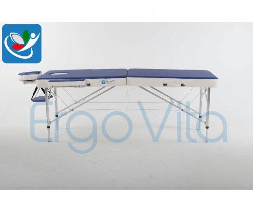Складной массажный стол ErgoVita Master Alu Comfort (синий+белый) - фото 3 - id-p67233588