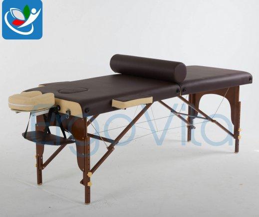 Складной массажный стол ErgoVita Master (коричневый+бежевый)