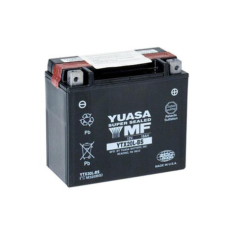 Аккумулятор для квадроциклов и снегоходов BRP Yuasa YTX20L-BS Оригинальный 410301203, фото 2
