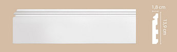 Плинтус напольный полиуретановый A118-13 белый