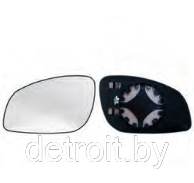 Стекло зеркала левое с подогревом Опель Вектра С, 1428701 - фото 1 - id-p67312857