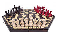 Шахматы на троих ручной работы "Тройка средняя"  162 , Madon , Польша