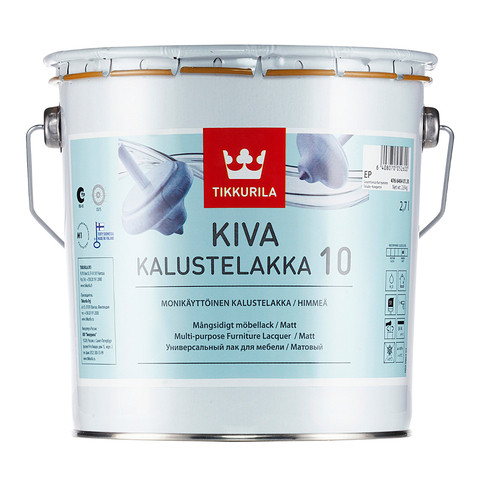 Кива, лак для мебели, матовый - Kiva 2,7л