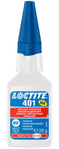 Клей Loctite 401 моментального отверждения универсальный 20 гр - фото 1 - id-p67323724