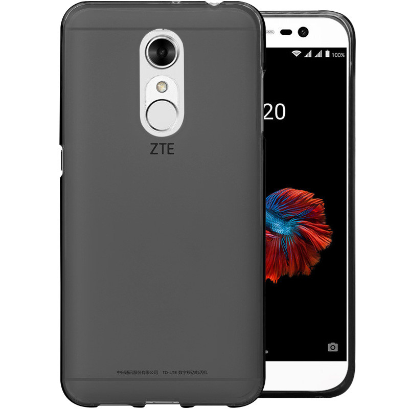 Чехол-накладка для ZTE Blade A910 (силикон) темно-серый - фото 1 - id-p67329896