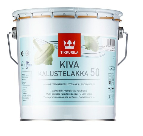 Кива, лак для мебели, полуглянцевый - Kiva 0,225 л