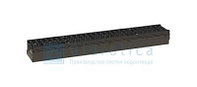 Комплект: лоток водоотводный Super ЛВ-10.16.10 бетонный с решеткой щелевой чугун. ВЧ кл.D,Артикул № 04104D, фото 1