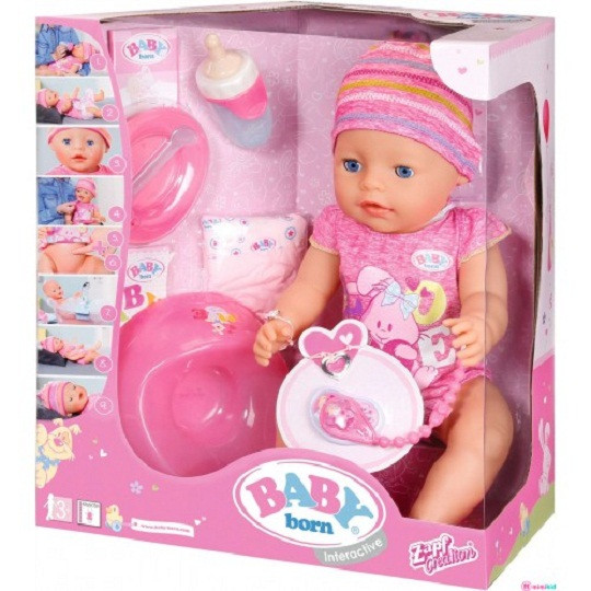 Кукла интерактивная Baby Born 43 см Zapf Creation 822005 - фото 1 - id-p67344061